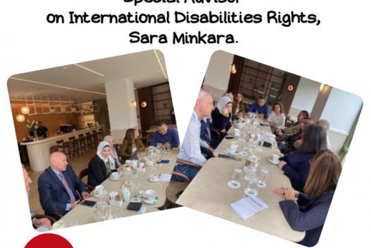 Συνάντηση εργασίας με την Sara Minkara, με την Ειδική Σύμβουλο του Υπουργείου Εξωτερικών των ΗΠΑ για τα Διεθνή Δικαιώματα σε θέματα Αναπηρίας